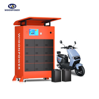 Station d'échange de batteries de grande capacité avec fonctionnement de code QR et système de paiement par carte à puce