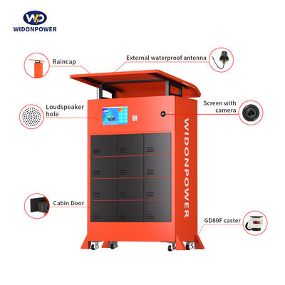 Station d'échange de batteries de stérilisation par ozone UV Jusqu'à 312 échanges par jour Solution de paiement par carte de débit 99,99% de stérilisation